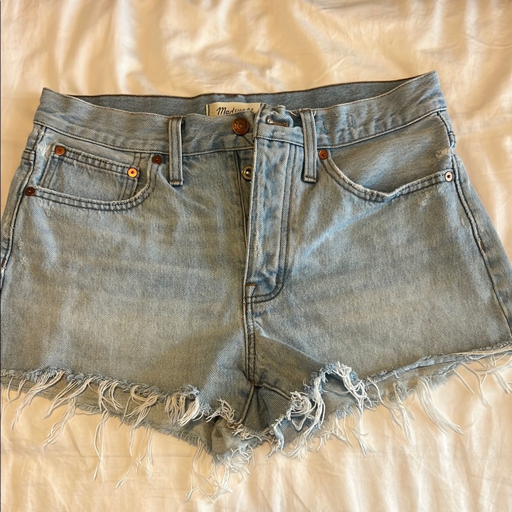 Madewell Women's Light Blue Denim Shorts